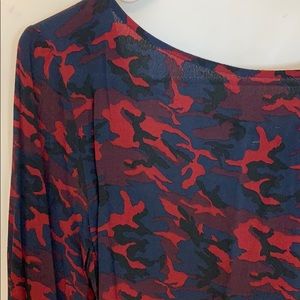 Zara camo open back top